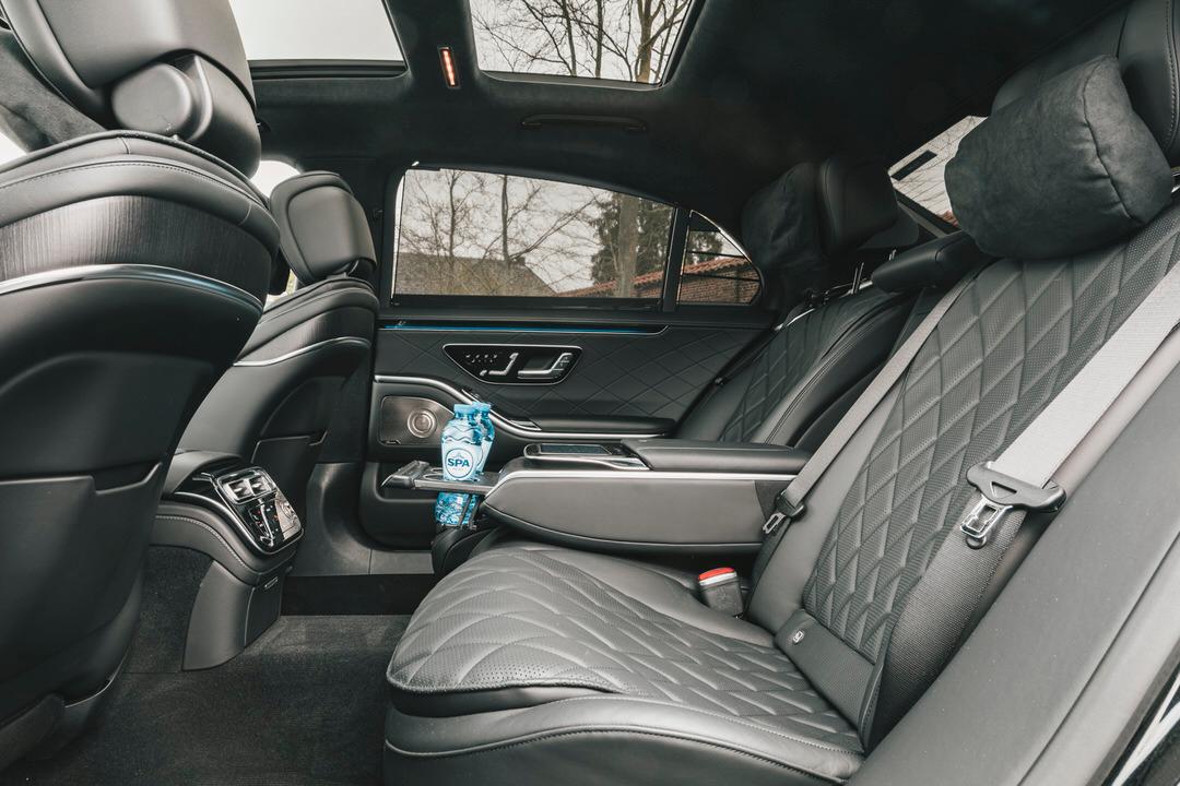 Mercedes S-klasse limo lederen interieur